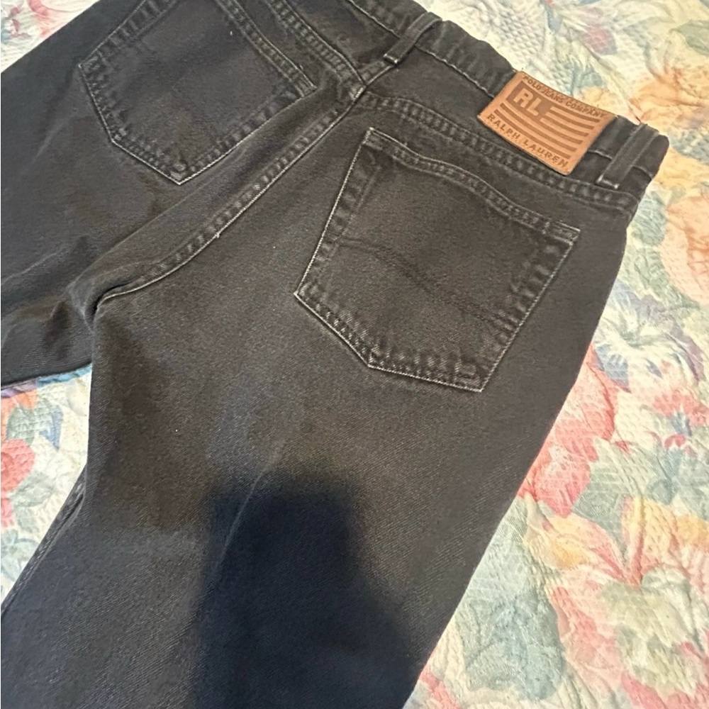Ralph Lauren Black Straight Leg Jeans